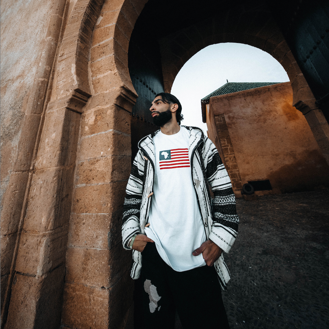 AFRICA'S MOST WANTED TEE WHITE