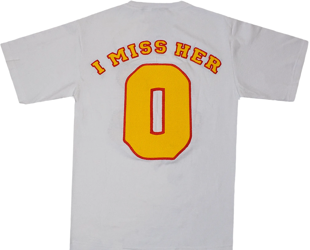 I MISS HER TEE WHITE