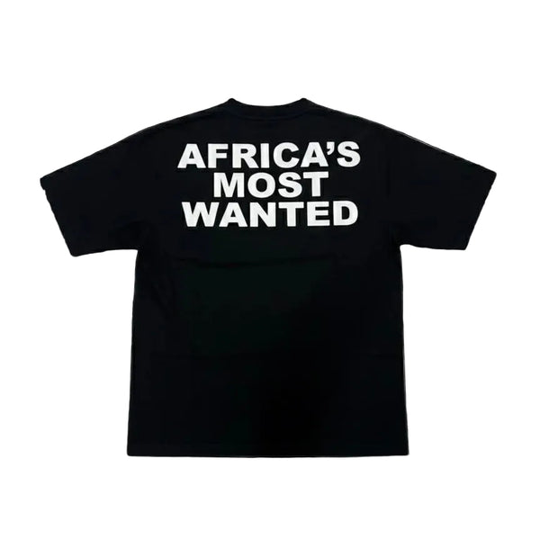 AFRICA'S MOST WANTED TEE BLACK