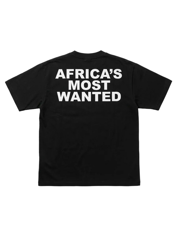 AFRICA'S MOST WANTED TEE BLACK
